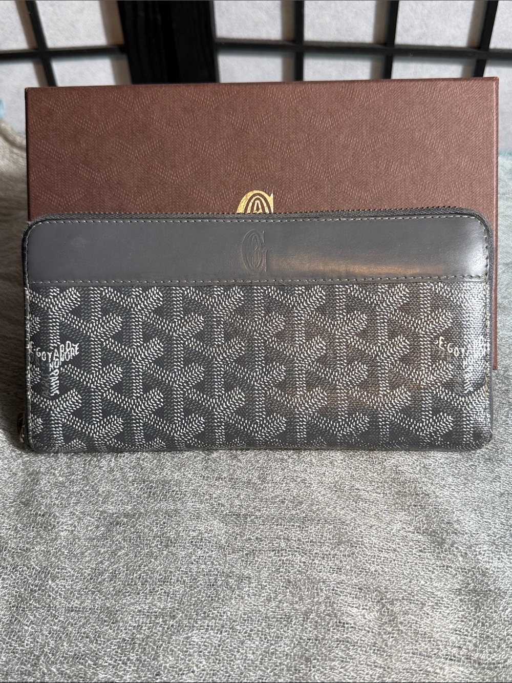Goyard Matignon GM Zip around Wallet